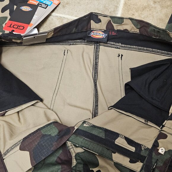 Dickies GDT Premium Flex Work Pants Mens 38x34 Camo Ripstop Cargo Double Knee - Picture 11 of 14